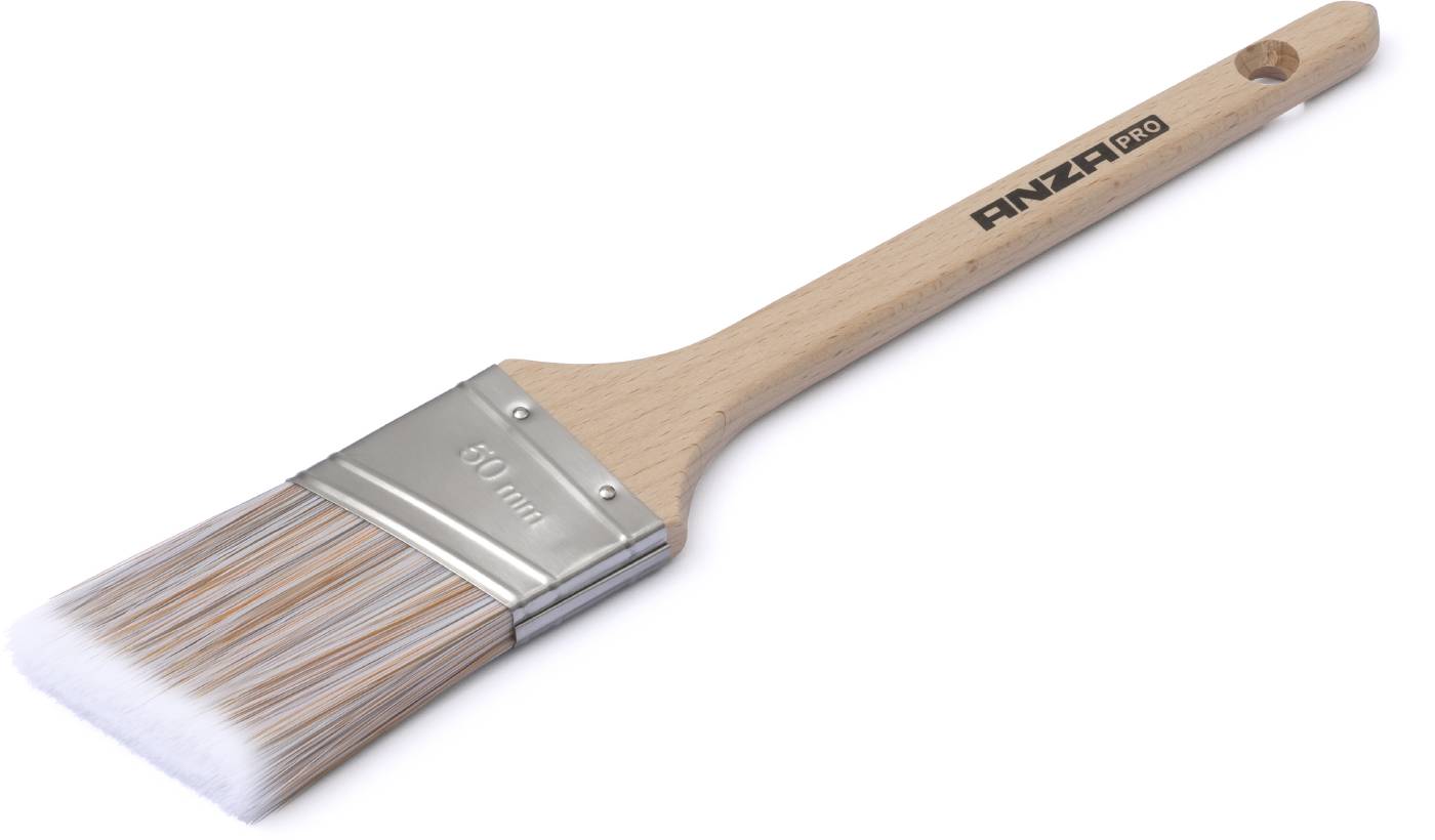Angled flat brush Super Soft ANZAPRO Wood