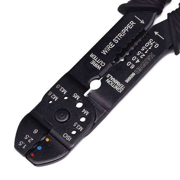 Crimping pliers with 66 cable terminals Harden