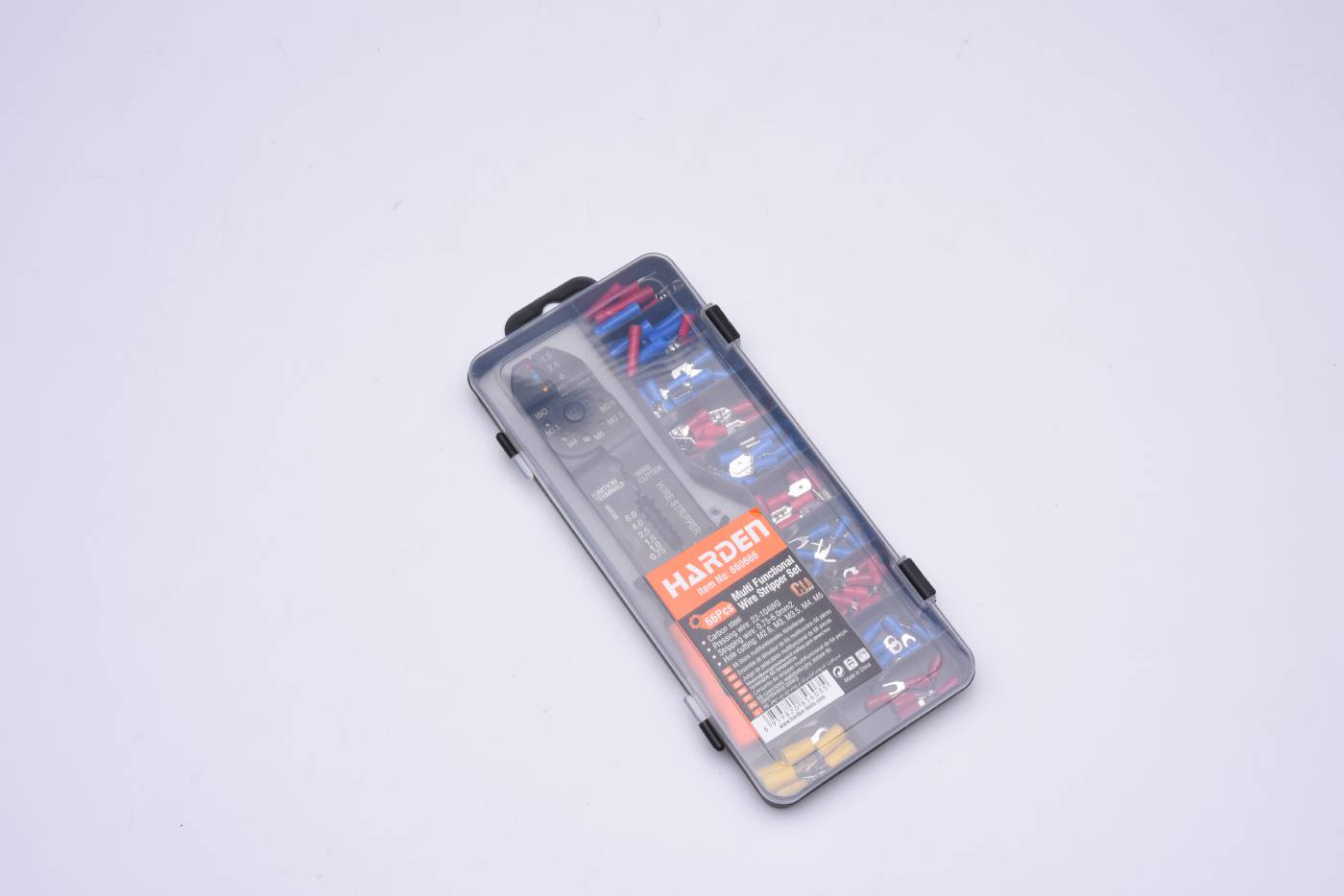 Crimping pliers with 66 cable terminals Harden
