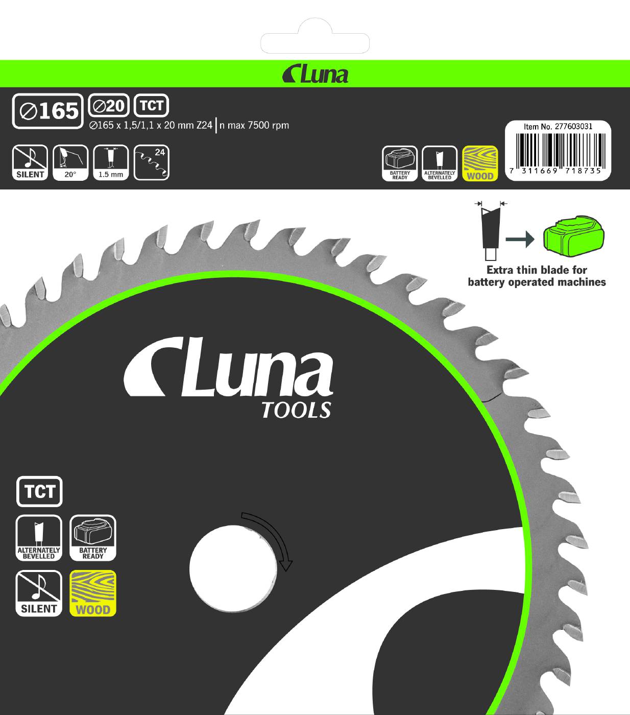 Circular saw blade Luna Extra Thin