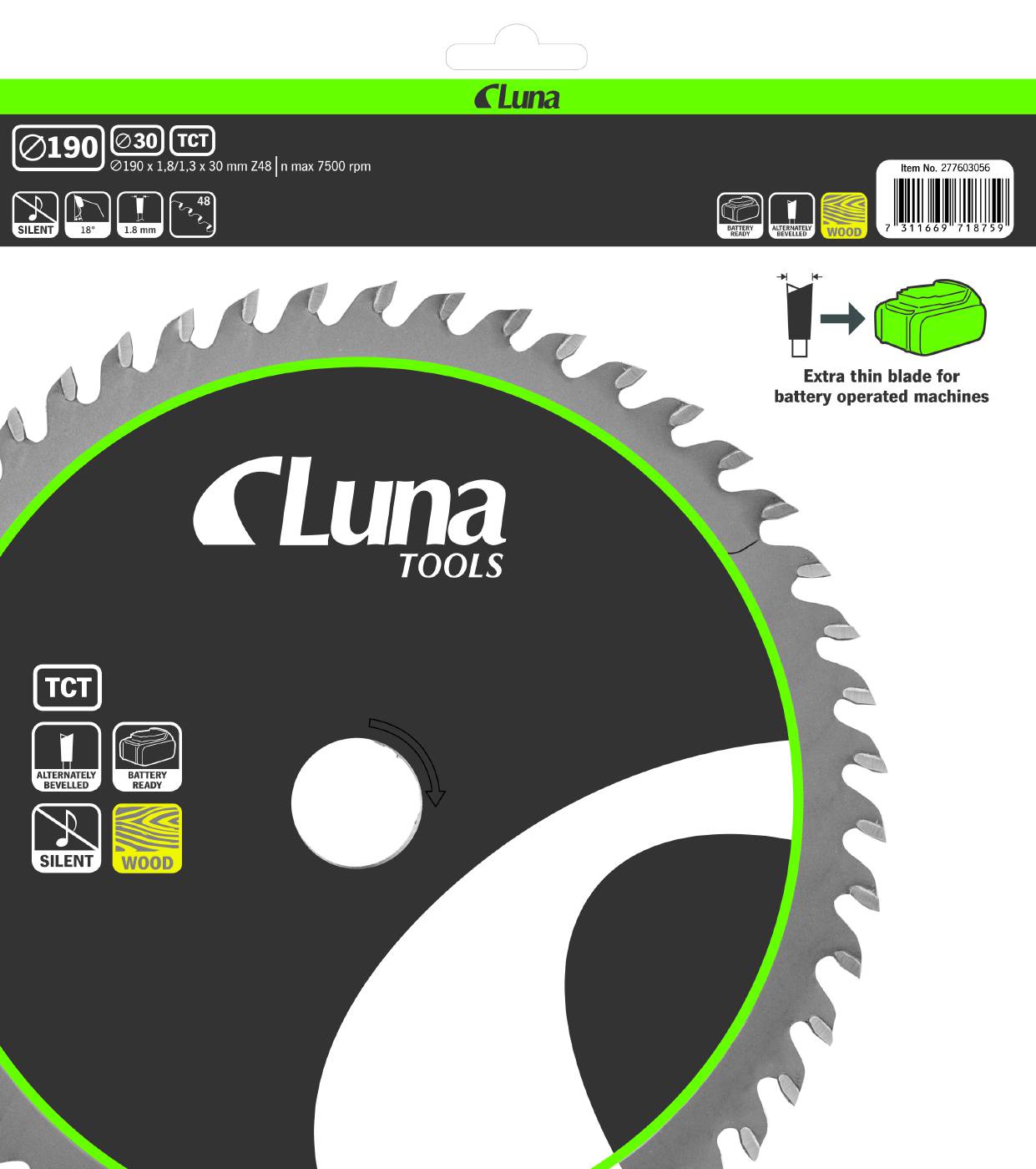 Circular saw blade Luna Extra Thin