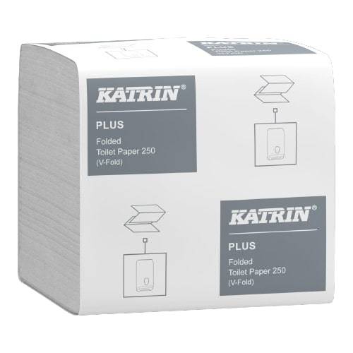 Folded toilet paper Plus 250 Katrin