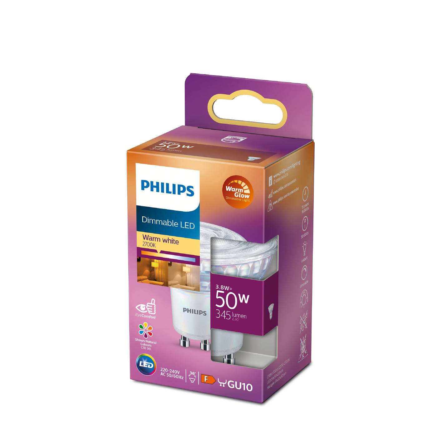 LED-kohdelamppu GU10 Philips