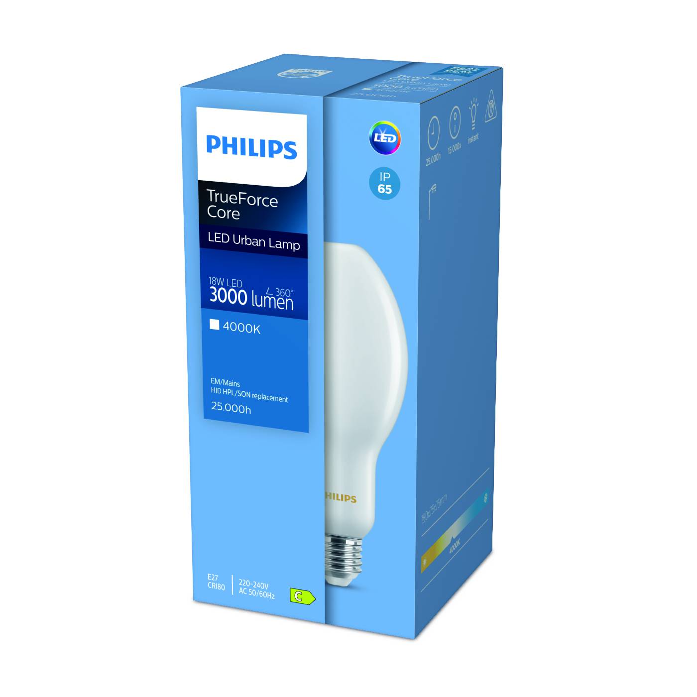LED-lamppu TrueForce E27 (huurrettu) Philips