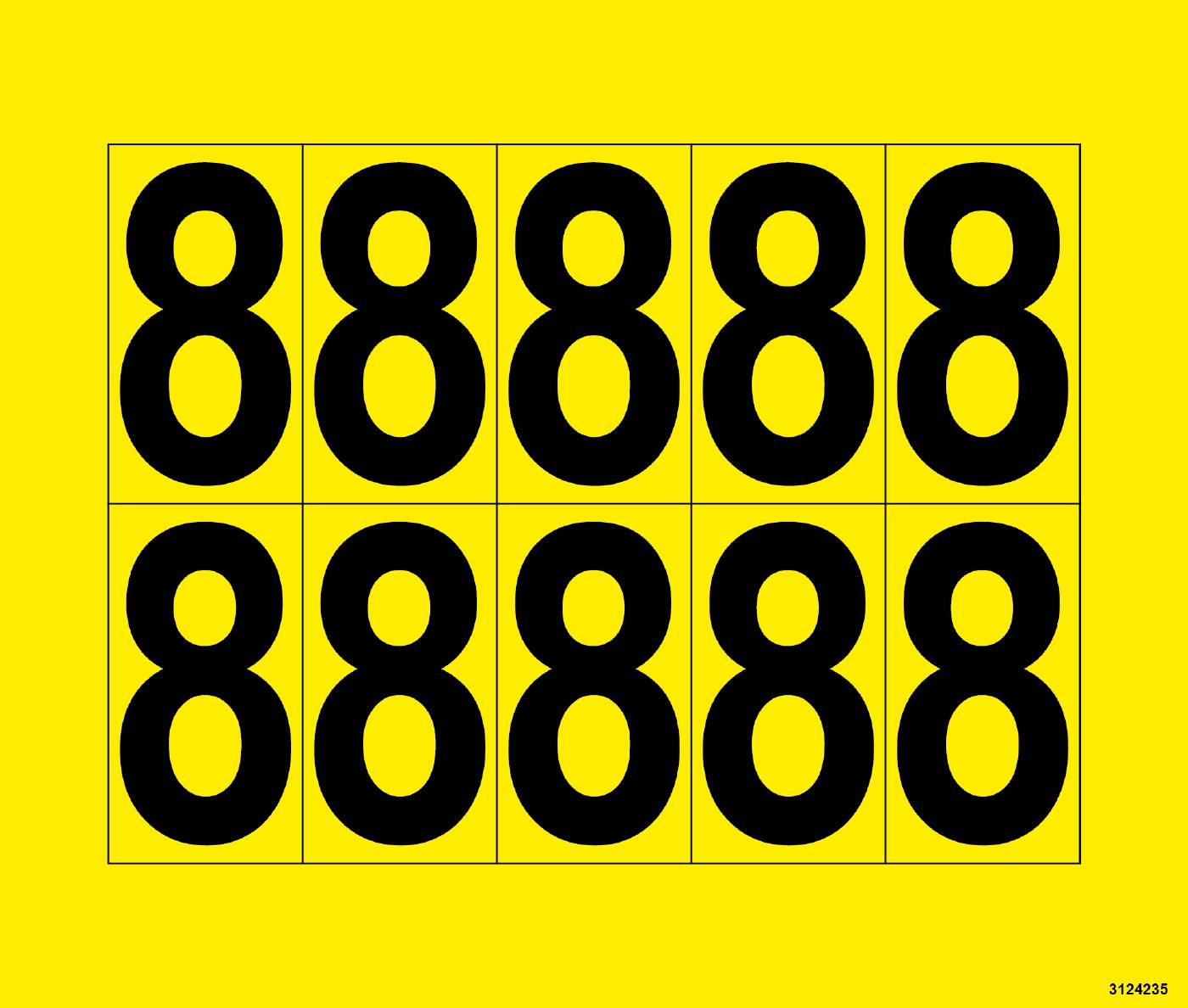 Decal Stock labelling Unigraphics Numbers