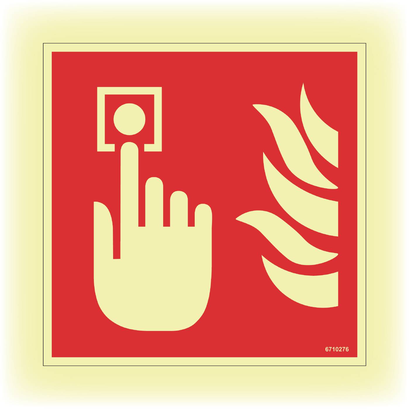 Brandskilt Unigraphics Brandalarmknap