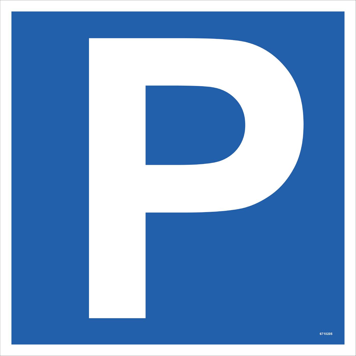 Pysäköintikilpi Unigraphics Pysäköintipaikka P
