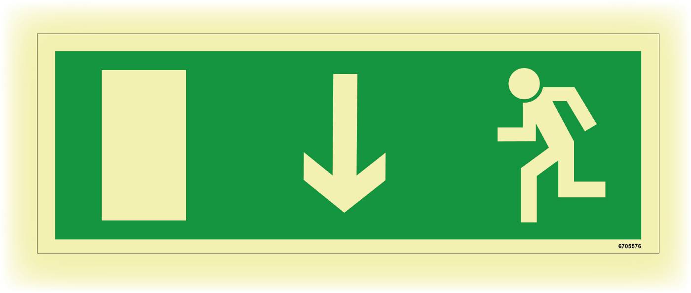 Flugtvejsskilt Unigraphics Flugtvej ligeud