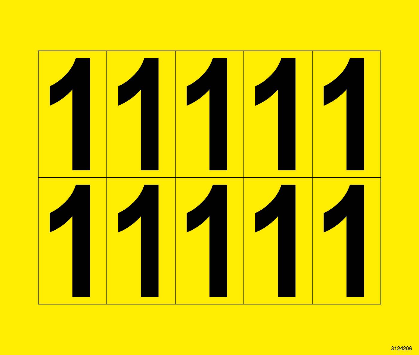 Decal Stock labelling Unigraphics Numbers