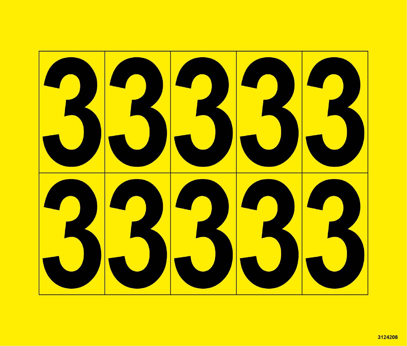 Decal Stock labelling Unigraphics Numbers