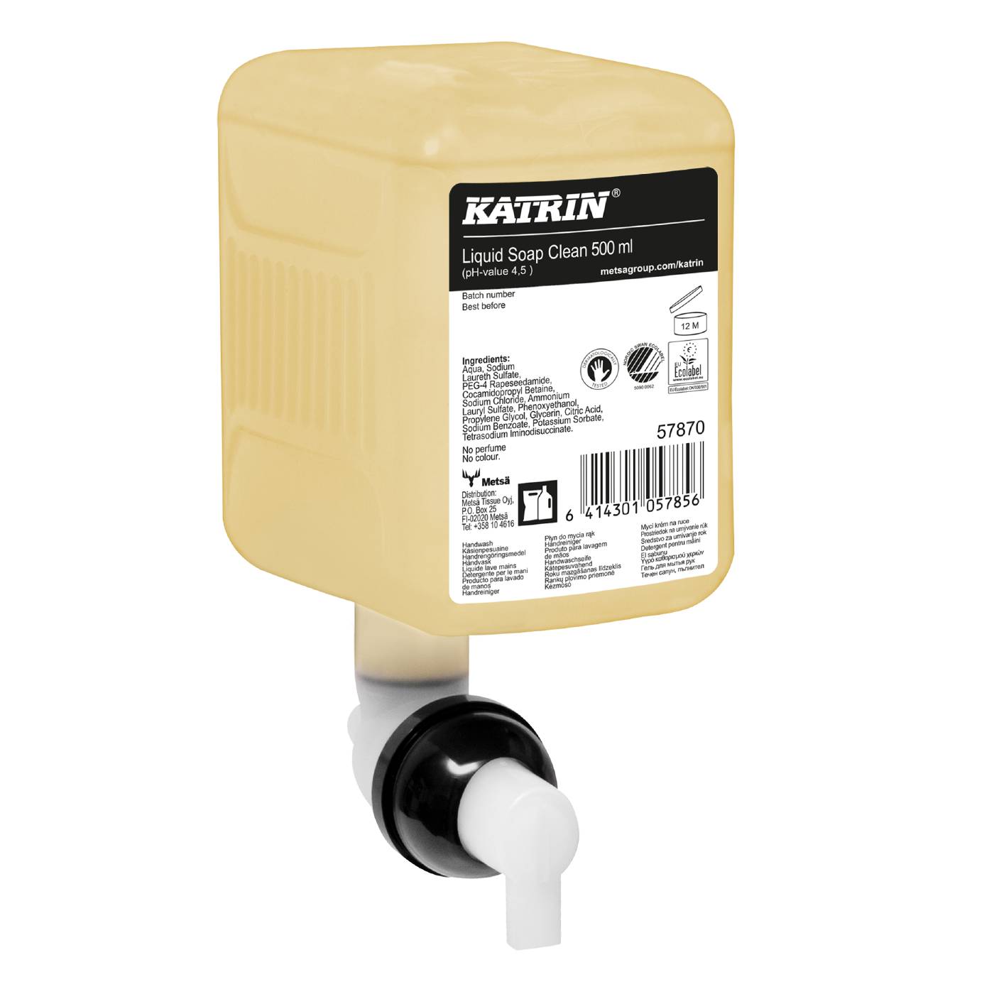 Hand Soap Clean Katrin for soap dispenser 500 ML