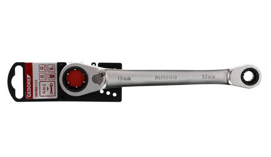Double ring ratchet spanner Gedore Red 10-19 MM