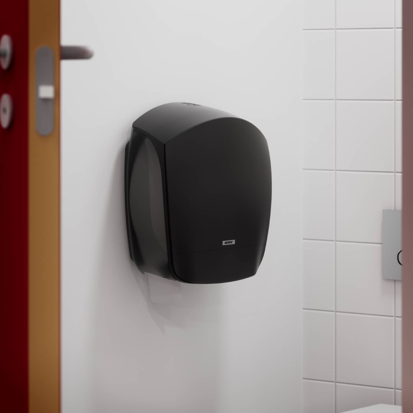 Dispenser Toilet Paper Gigant L Katrin Black Plastic