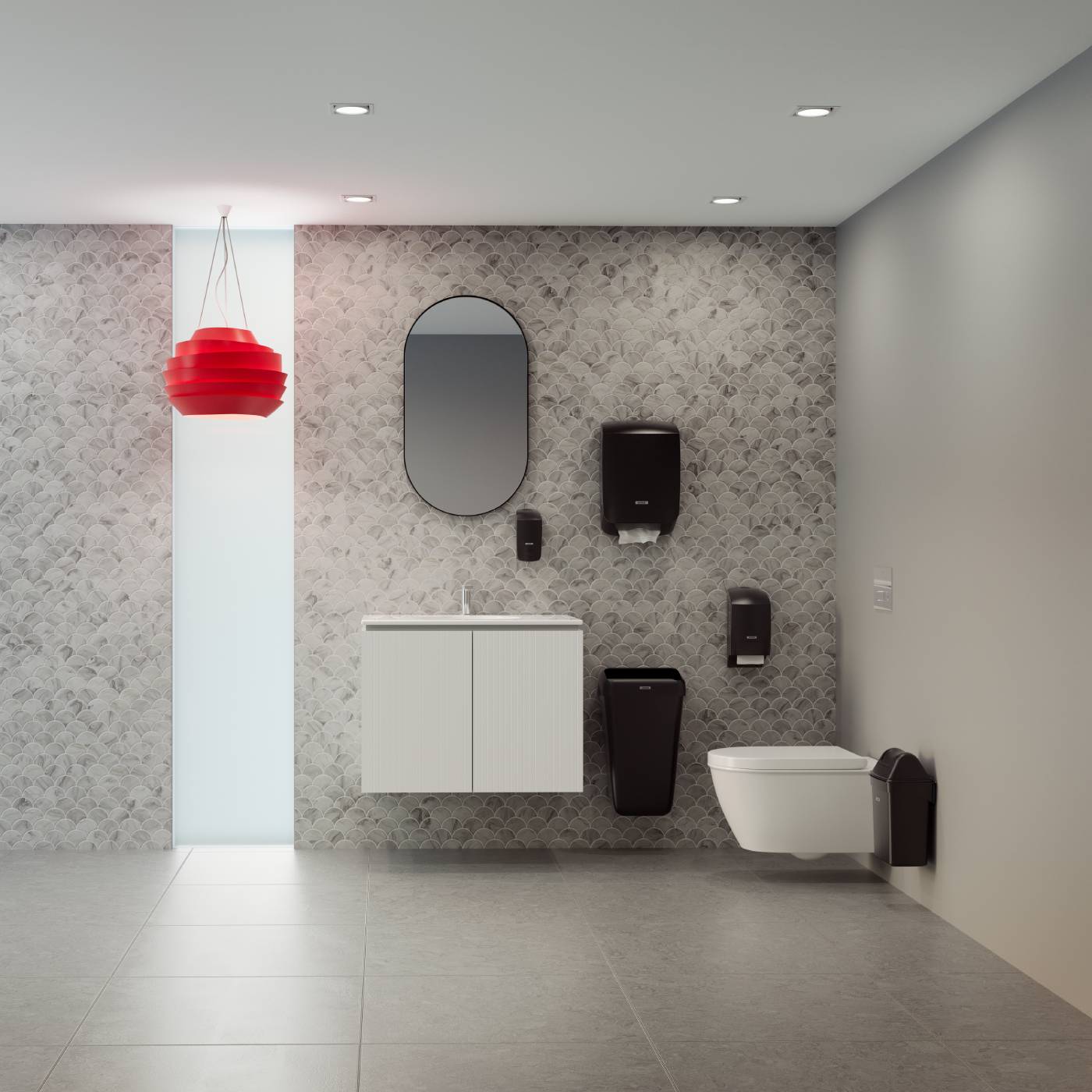 Dispenser Toilet Paper Gigant L Katrin Black Plastic