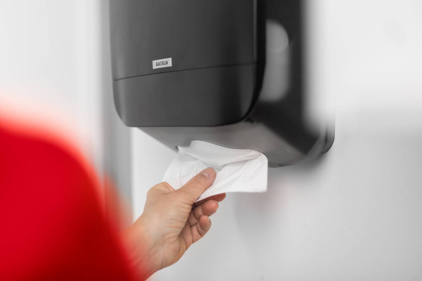 Dispenser Paper Towel M Katrin Black Plastic