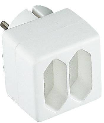 2-way multi-socket adapter Euro Malmbergs
