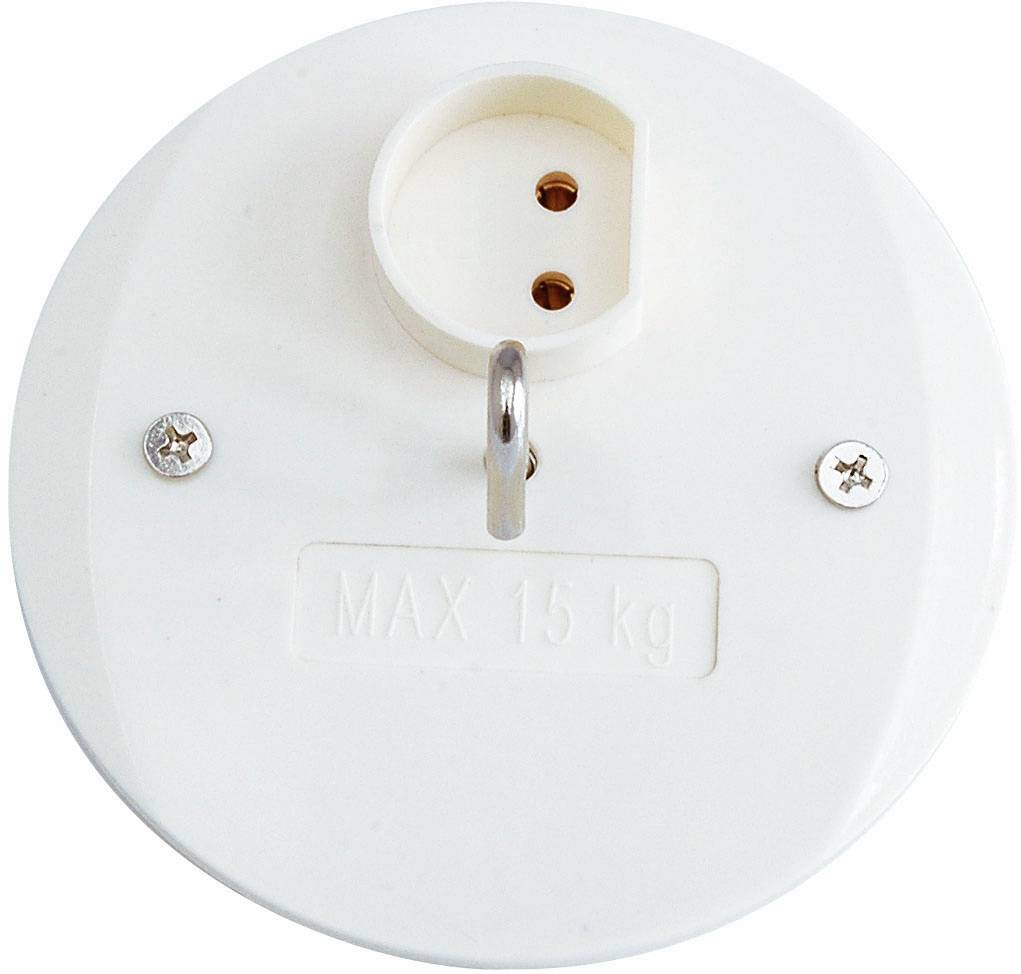 Ceiling box cover Nova 2-pole without earth Malmbergs