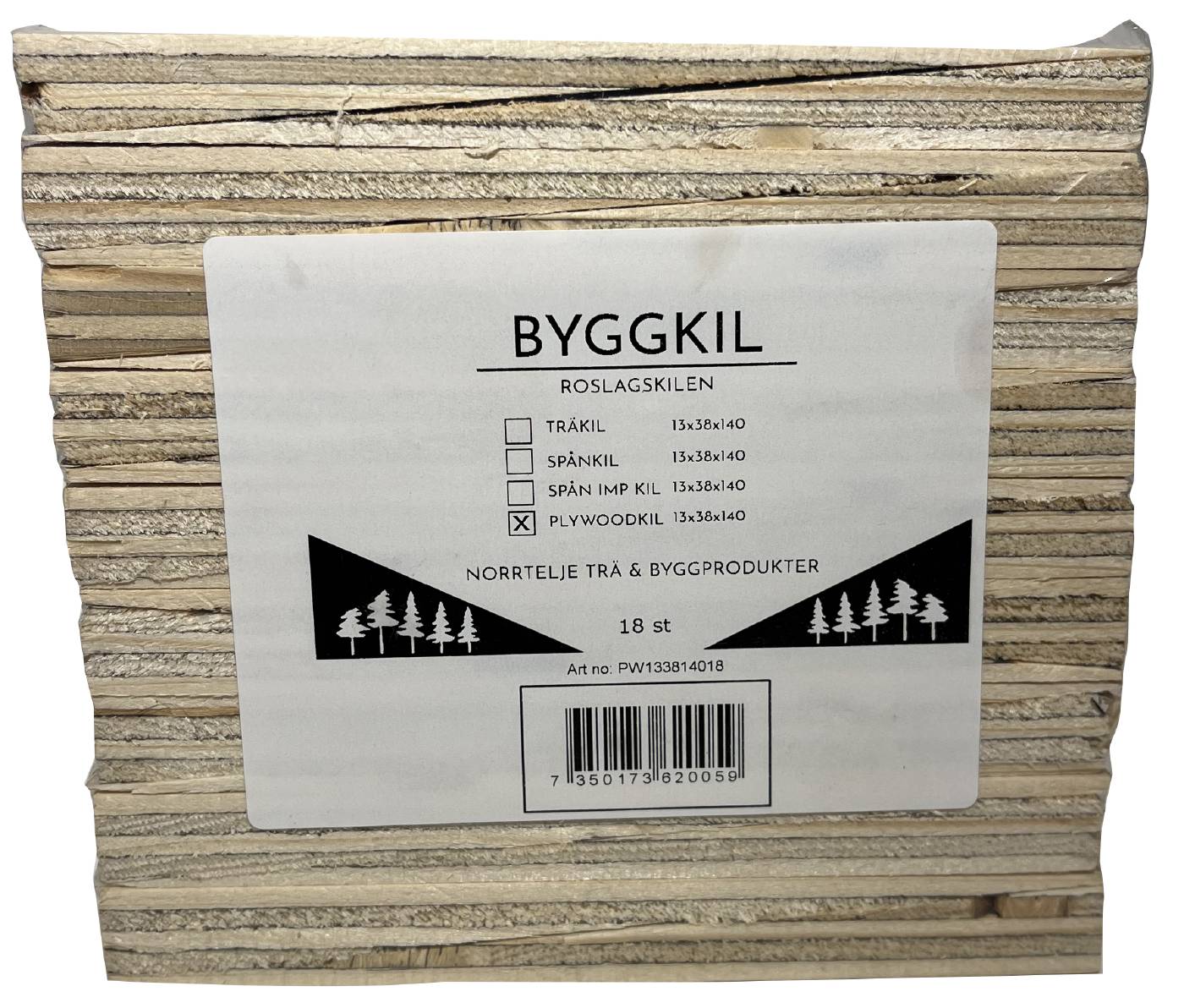 Plywood wedge Roslagskilen