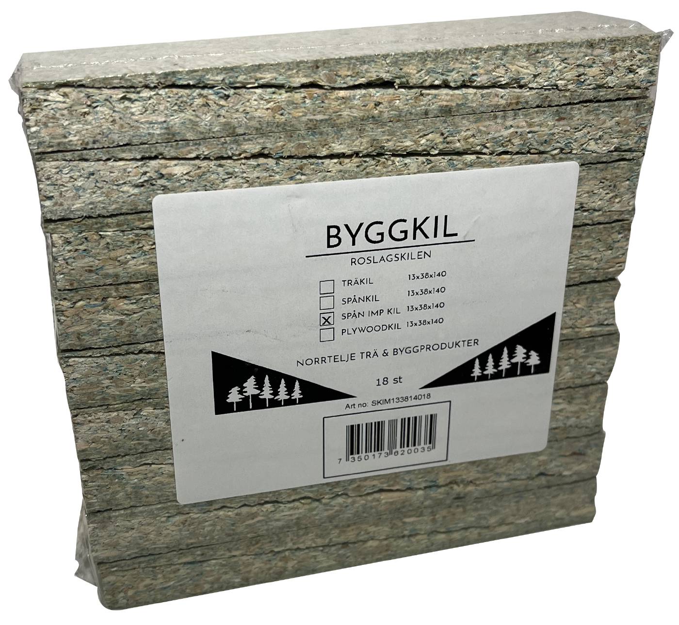Moisture-resistant chipboard wedge Roslagskilen