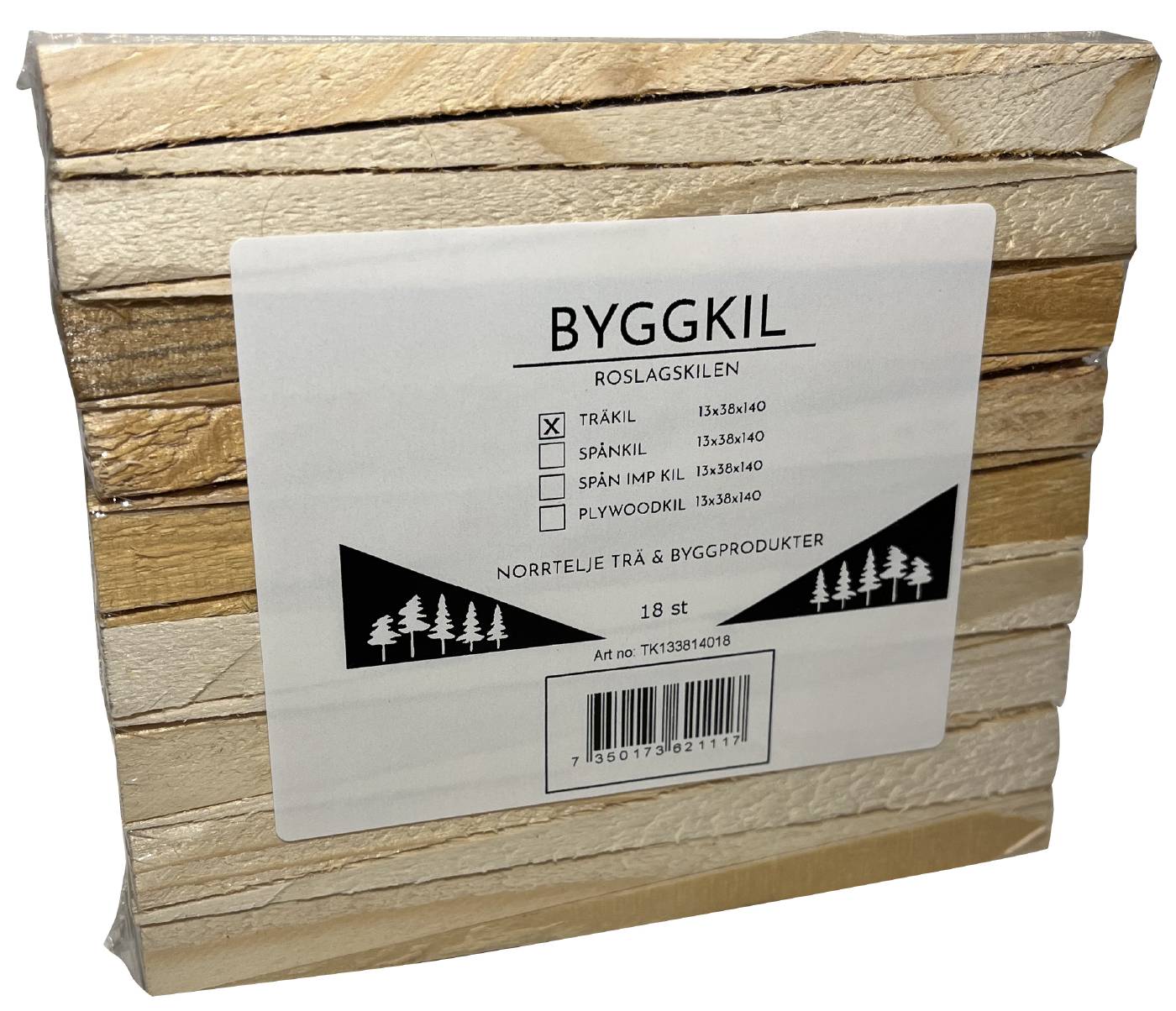 Wooden wedge Roslagskilen