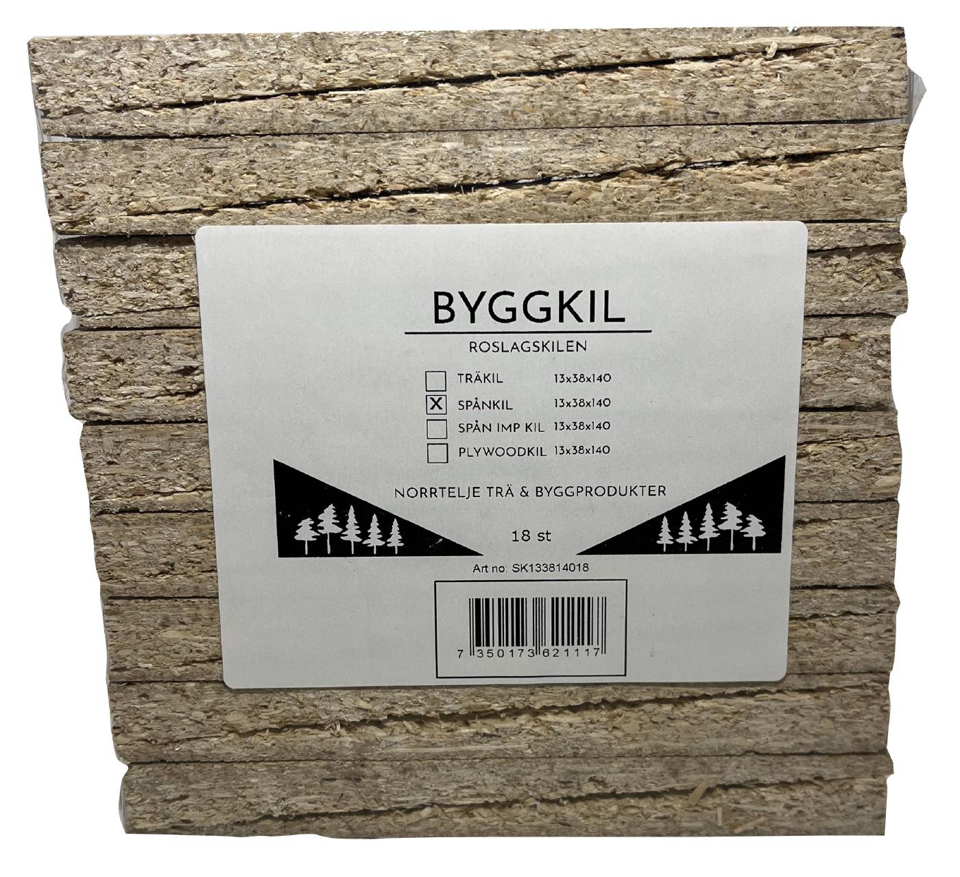 Chipboard wedge Roslagskilen