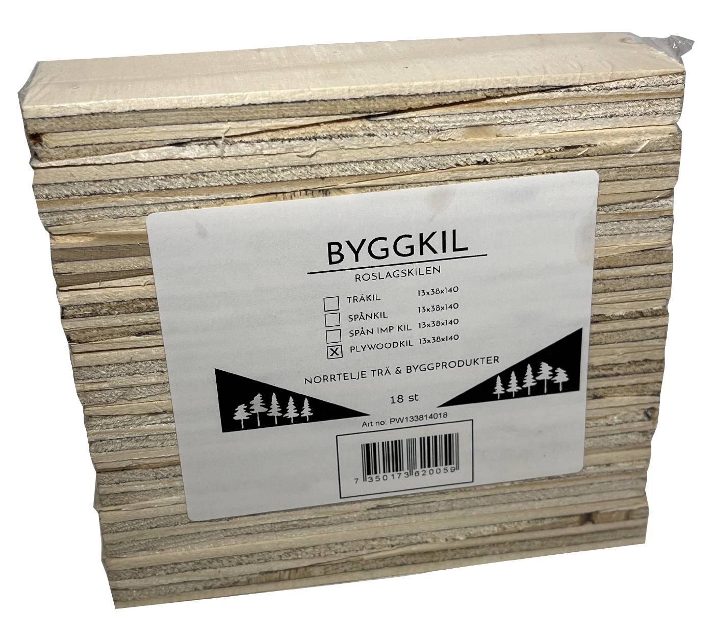 Plywood wedge Roslagskilen