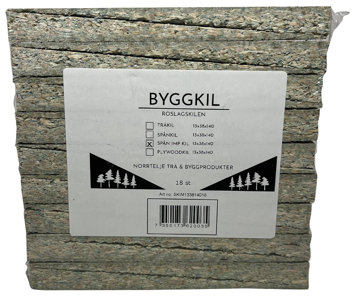 Moisture-resistant chipboard wedge Roslagskilen