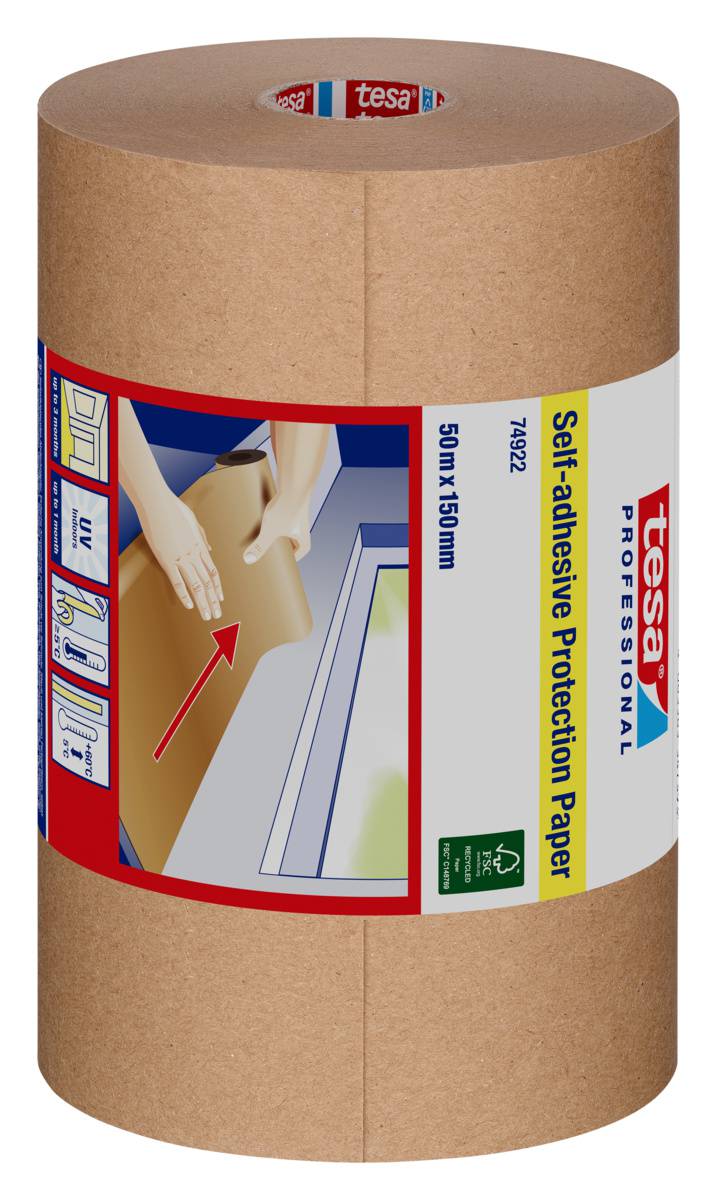 Self-adhesive protection paper Tesa 74922