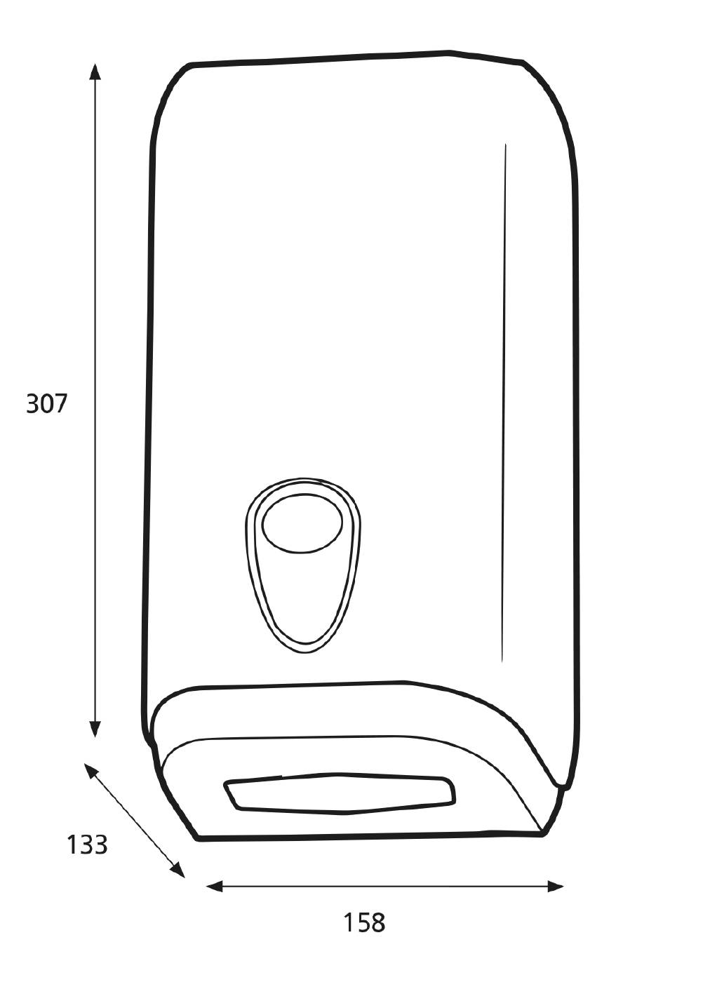 Dispenser Folded Toilet Paper Katrin Plastic