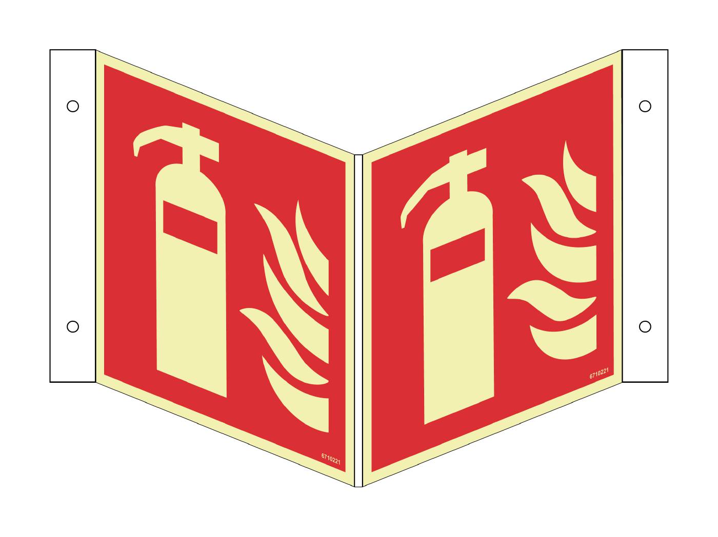 Fire sign Unigraphics Fire extinguisher plough ISO