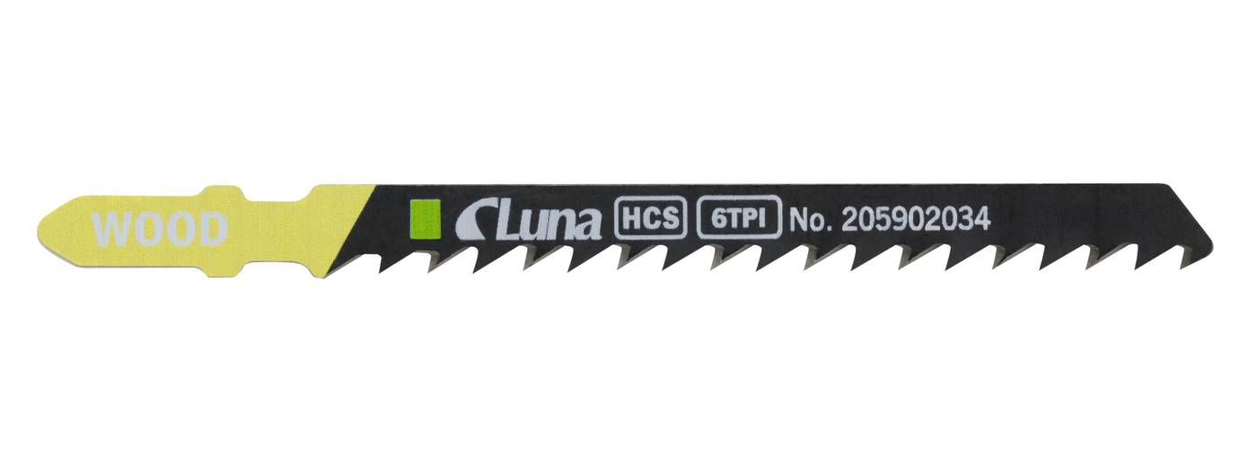 HCS jigsaw blades for wood, with milled cross-cut teeth