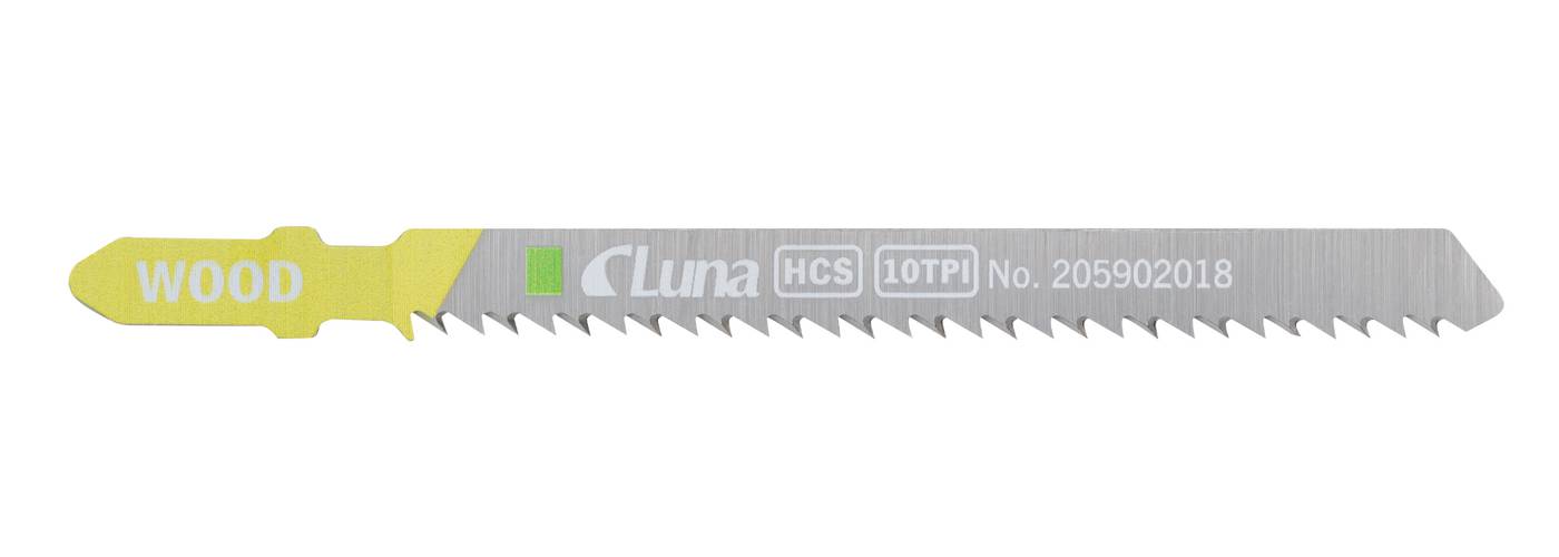 HCS jigsaw blades for wood, with ground teeth and reversed tooth design