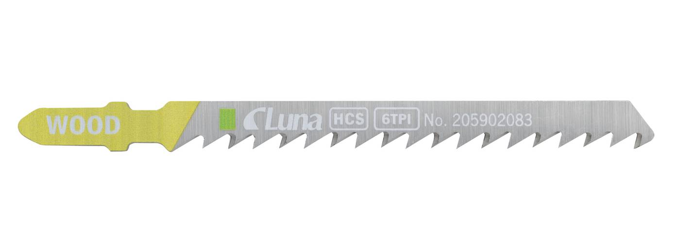 HCS jigsaw blades for wood and plastic, with ground teeth and tapered back