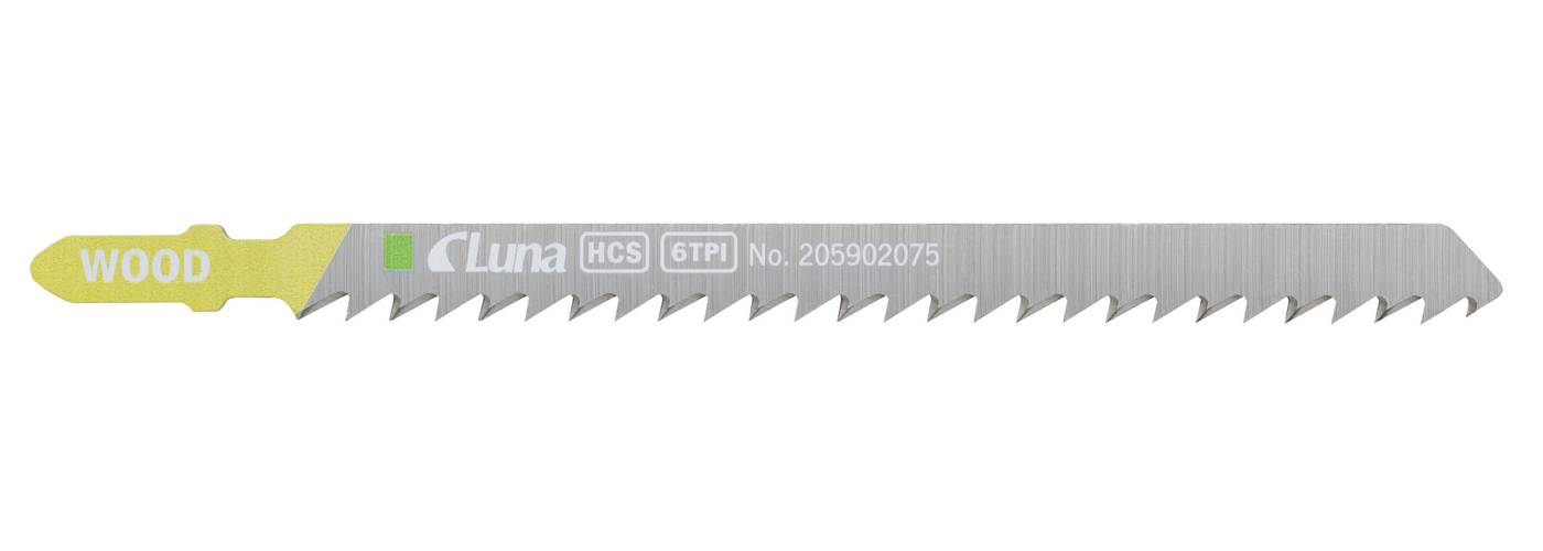 HCS jigsaw blades for wood and plastic, with ground teeth and tapered back
