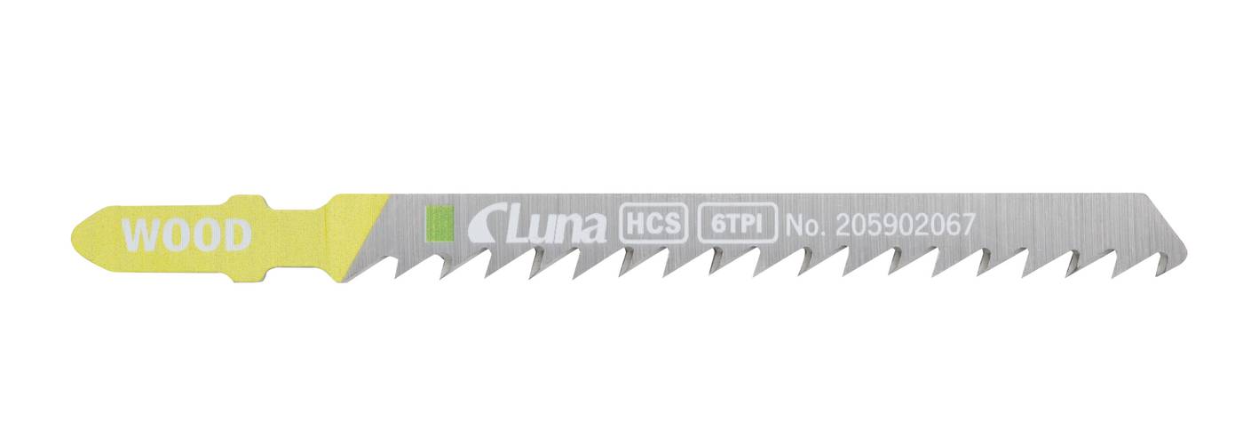 HCS jigsaw blades for wood and plastic, with ground teeth and tapered back