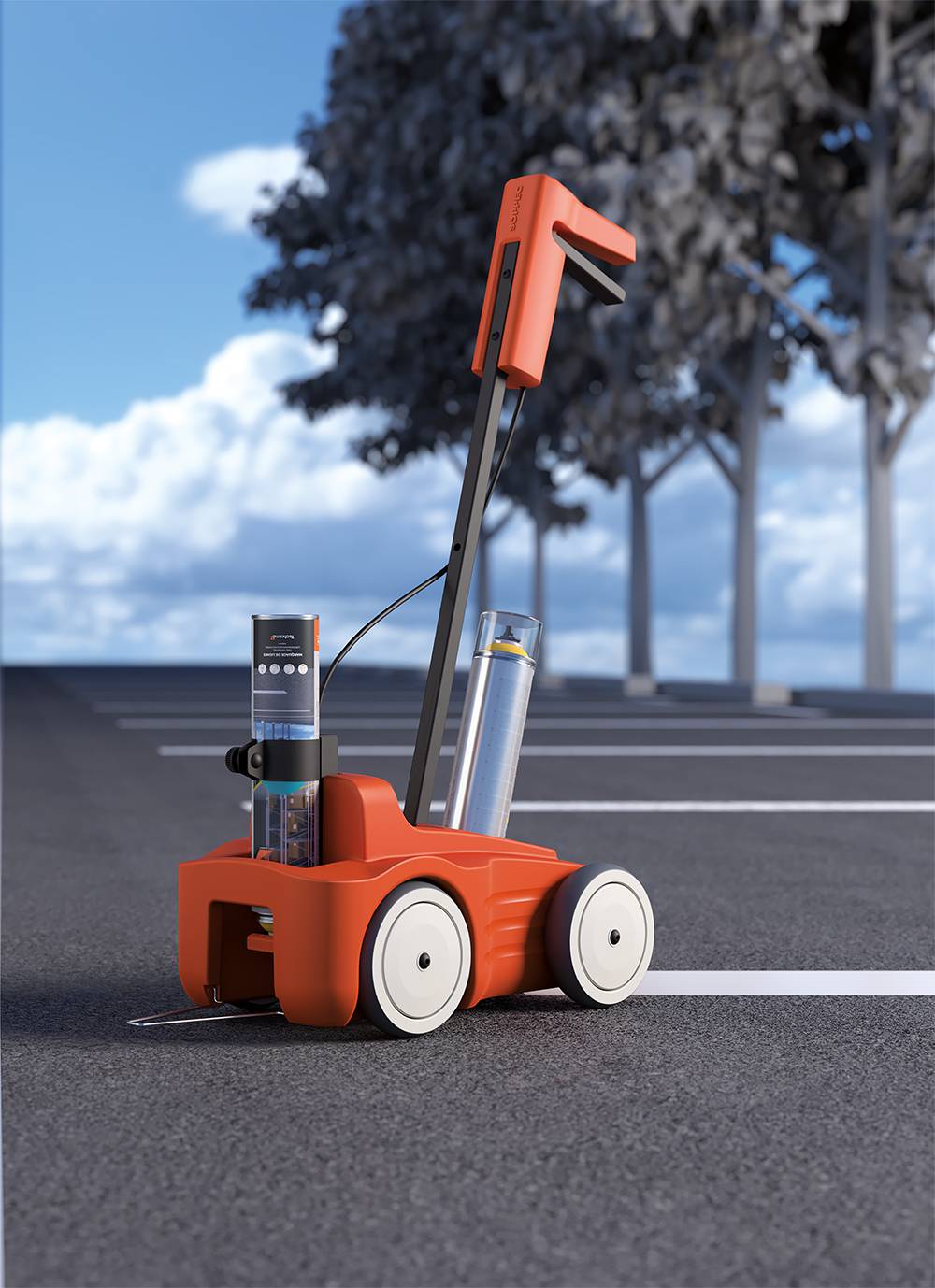 Line marking trolley driver Soppec