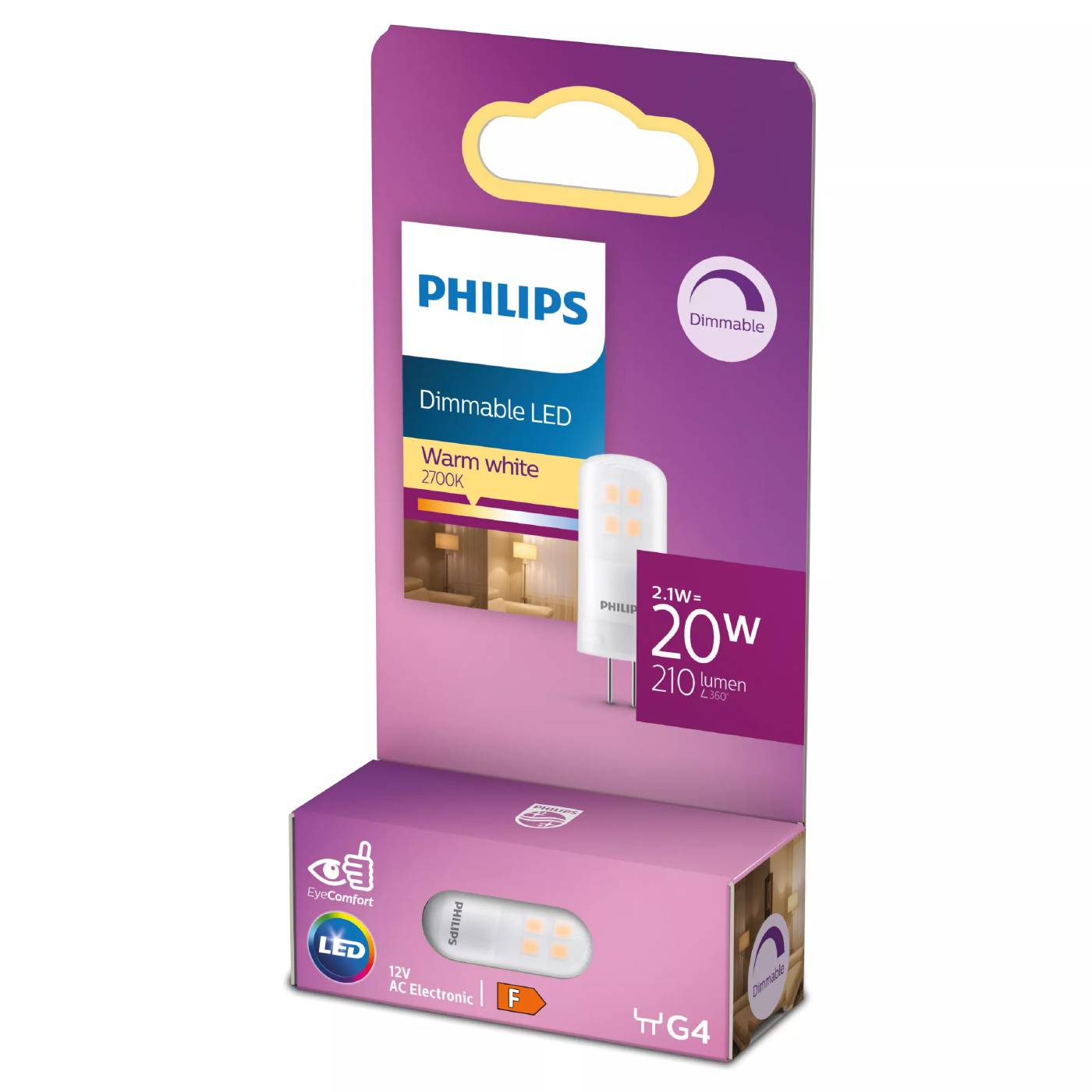 LED-kapselilamppu G4 himmennettävä Philips