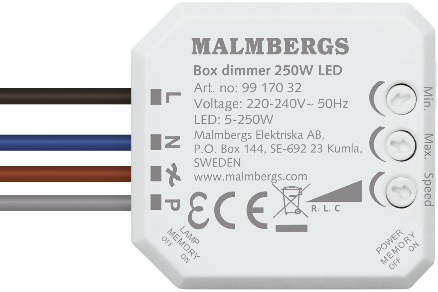 Boksdimmer Malmbergs