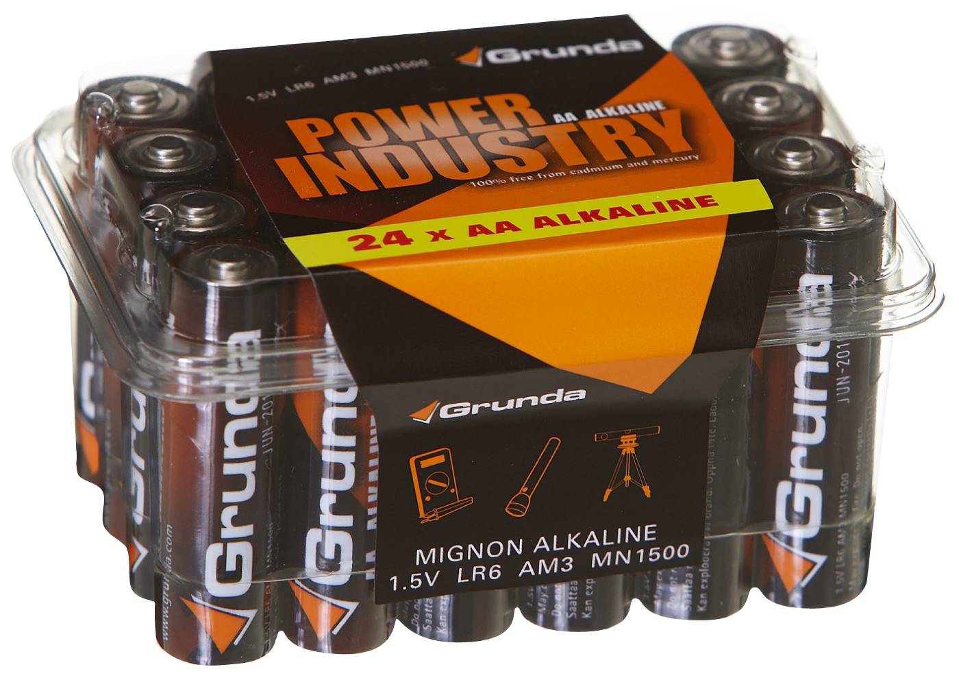 Alkaliska batterier Power Industry Grunda