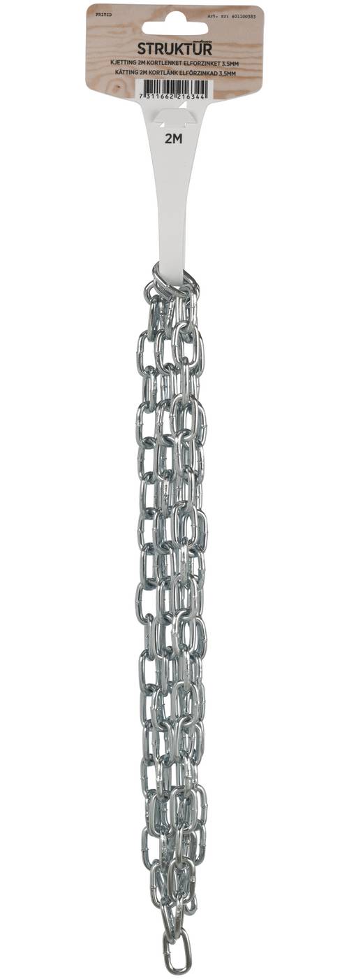 Short link chain electro galvanized MILLERS