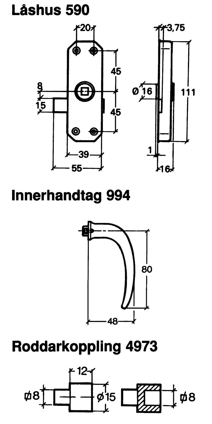 Skåpsspanjolett Fix 590