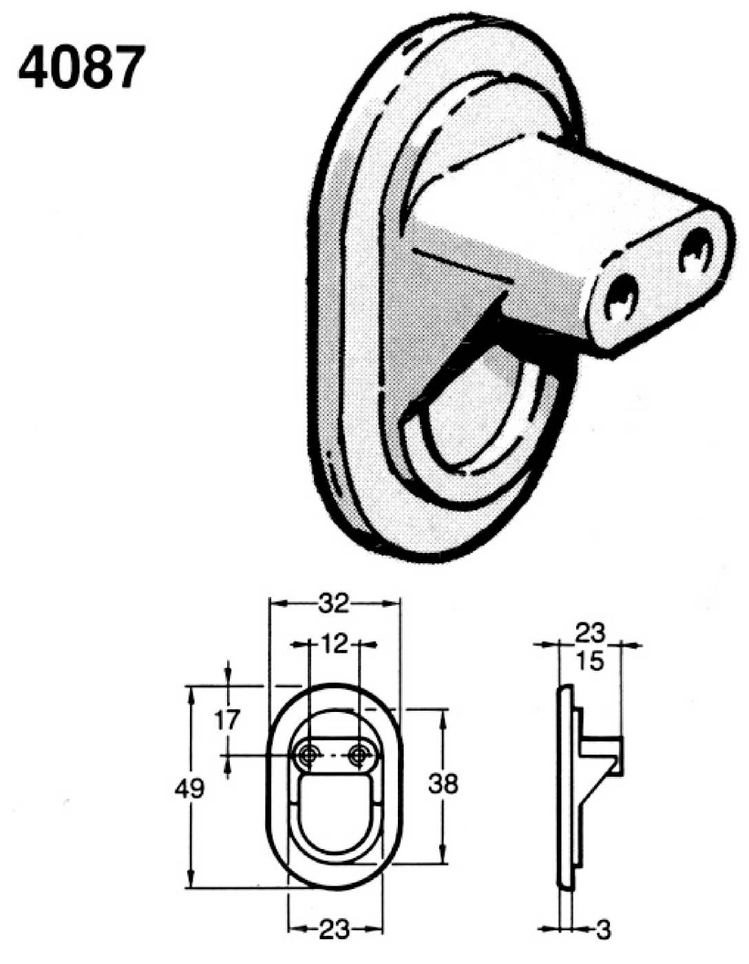 Cover plate Fix 4087