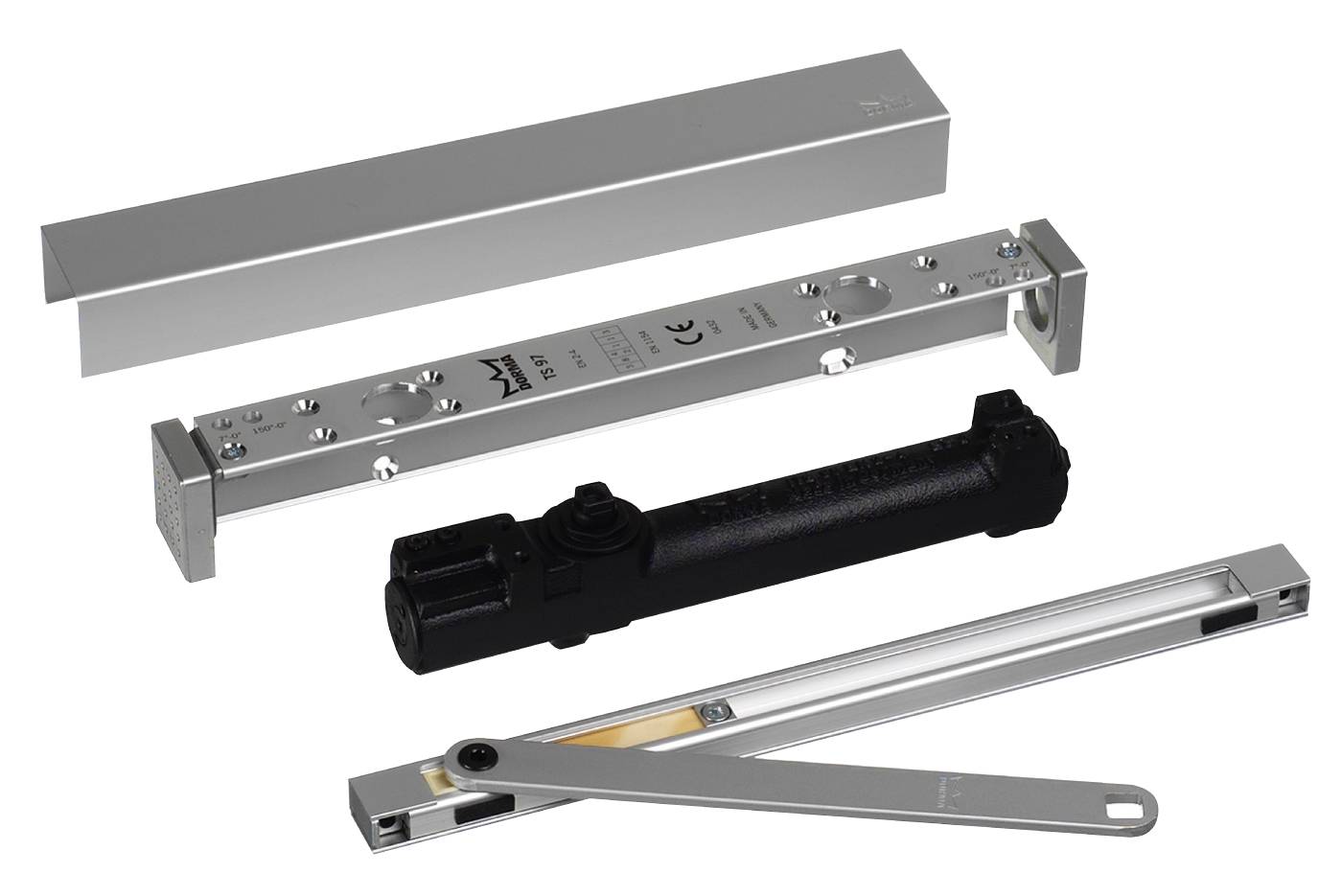 Cam action door closer system Dorma TS97