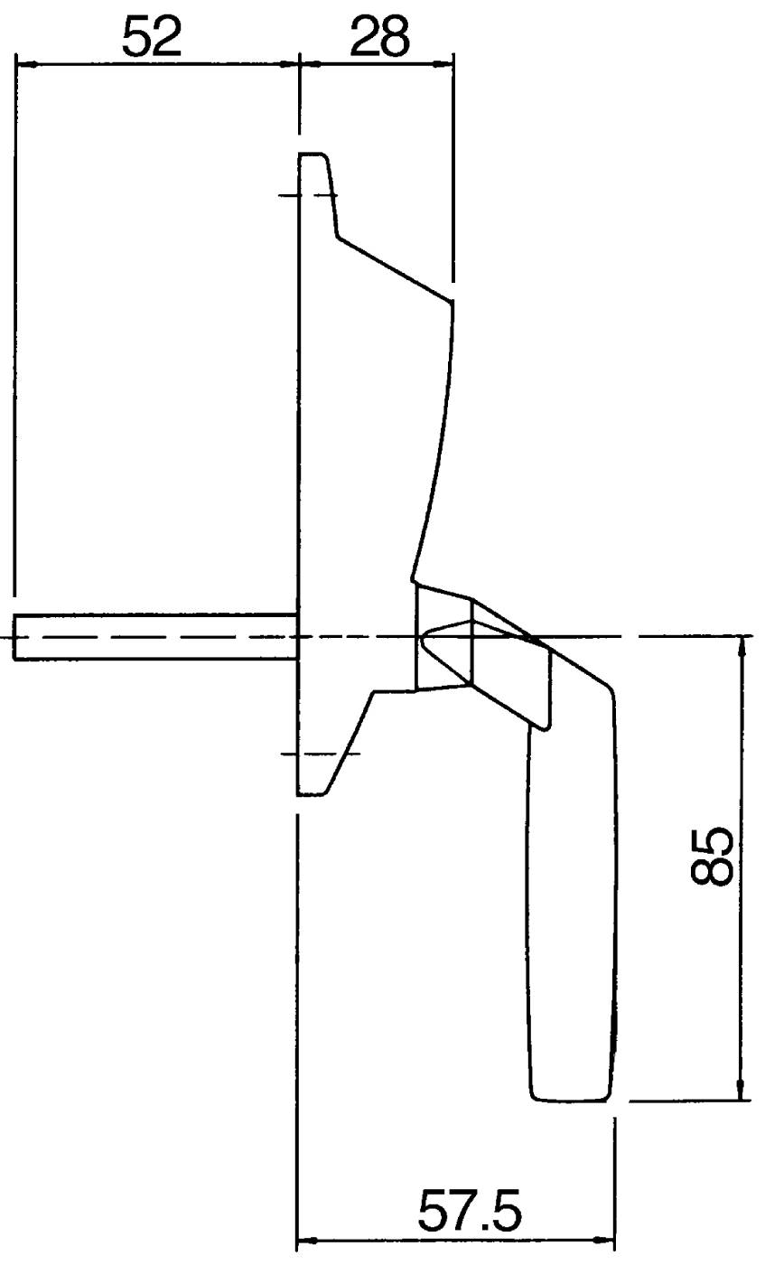 Safety handle Fix 844S, 876S