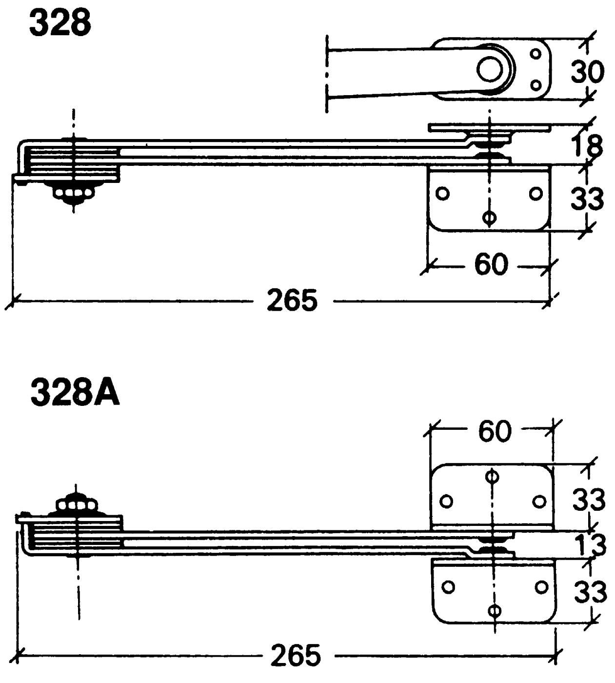 Friction door holders Fix 328, 328A