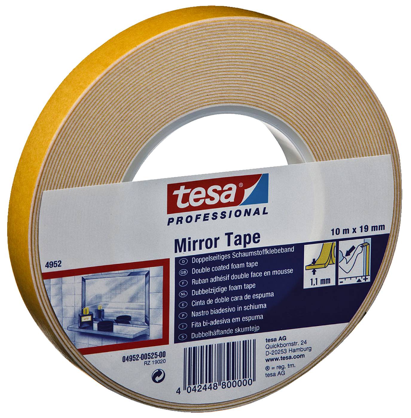 Installation tape double-sided tesa 4952, 55732, 55733