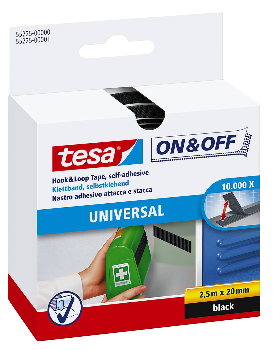 Borrelåsbånd tesa 55224, 55225