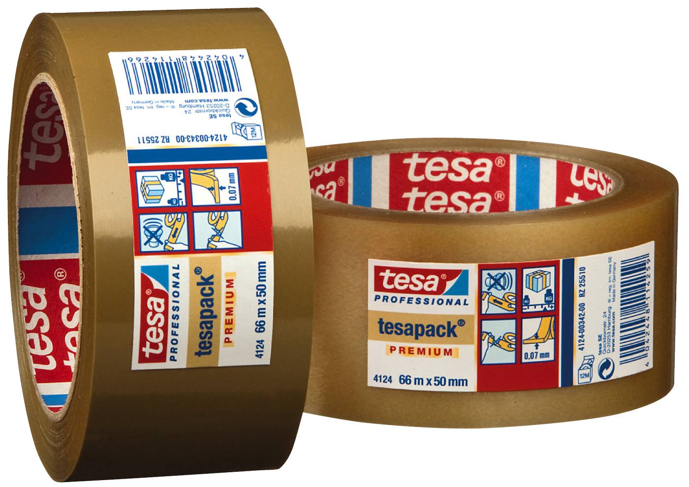 Packing tape PVC tesa 4124