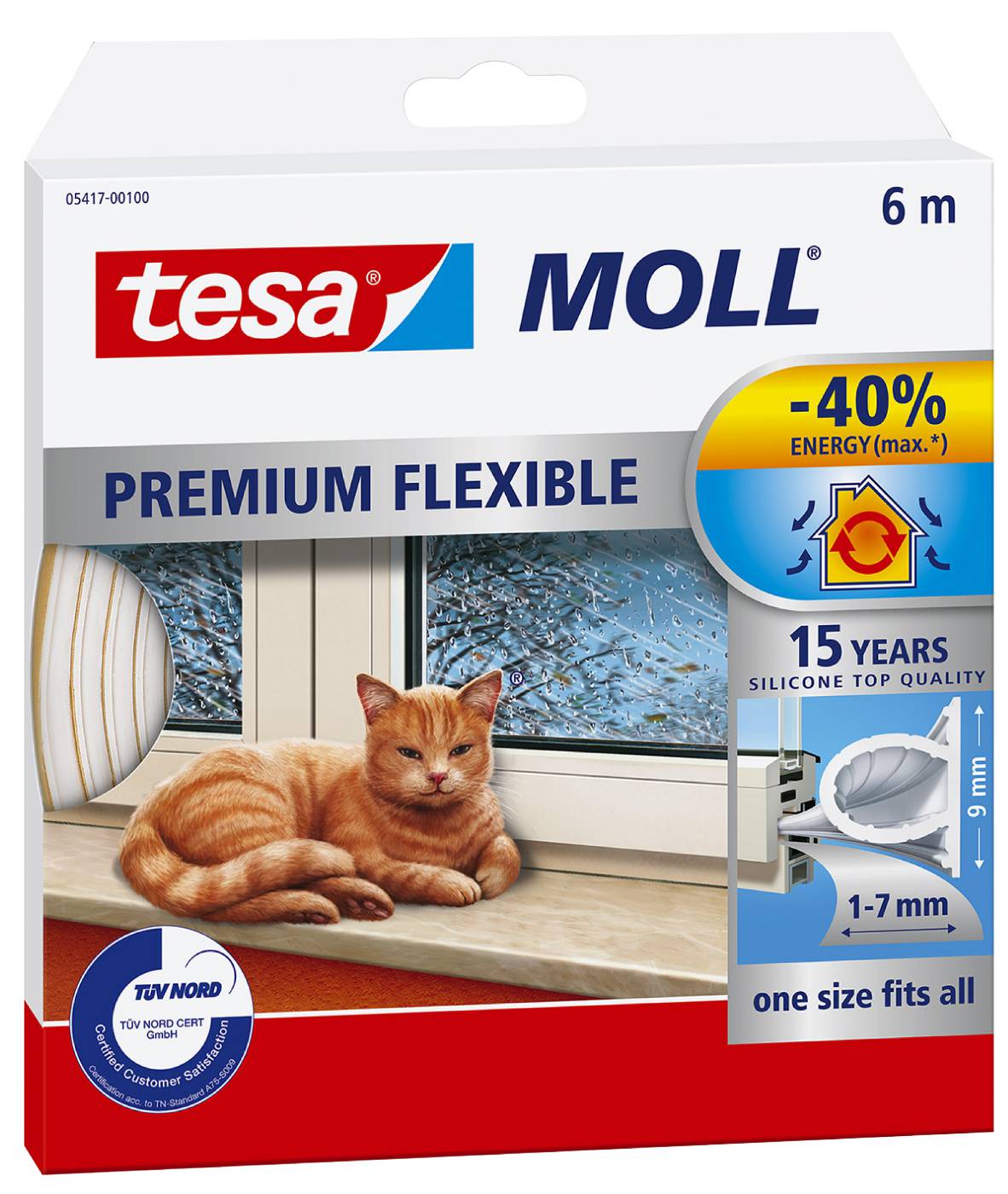 Silicone sealing strip tesa 5417, 5450