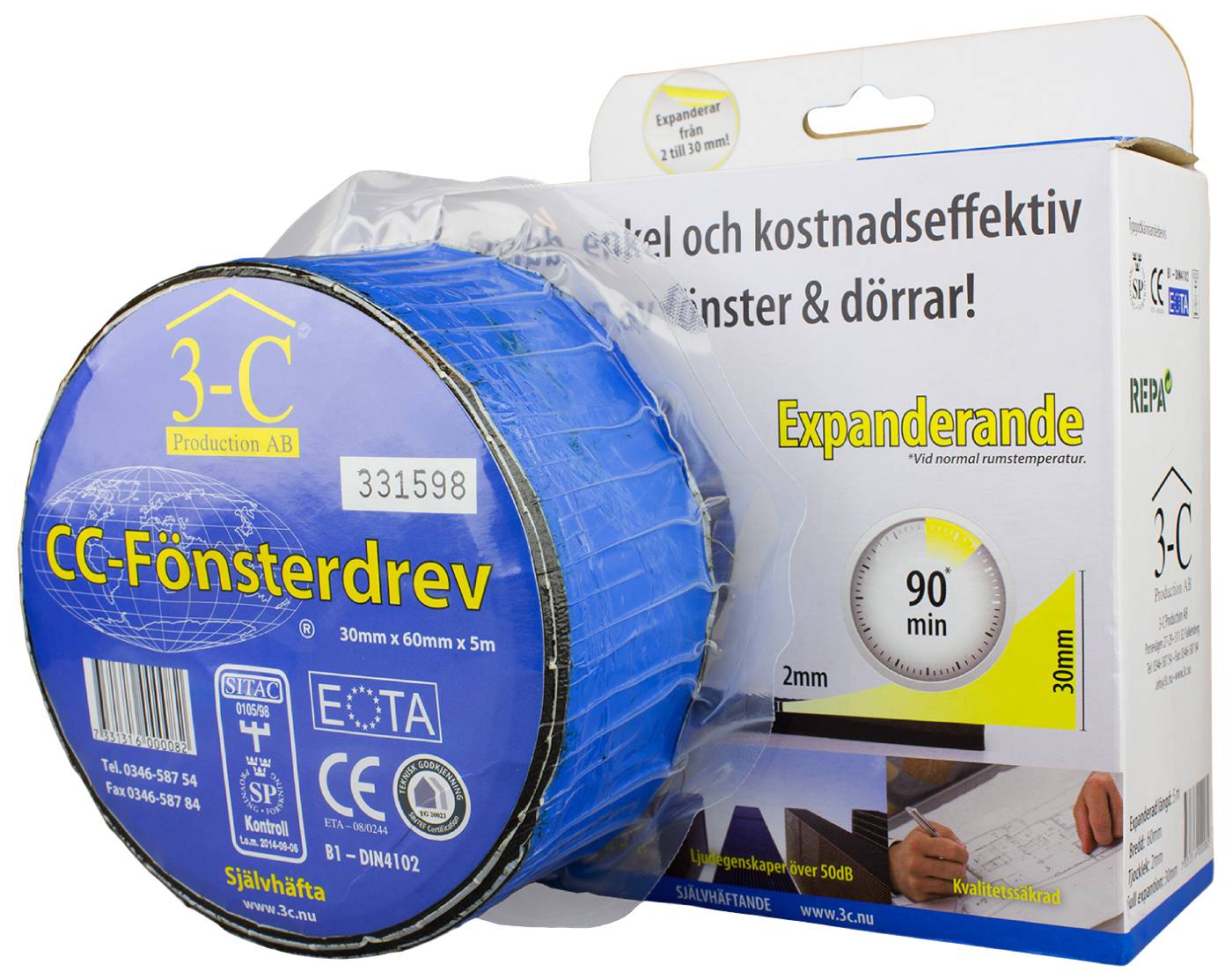 Window expanding foam tape standard ETAB 61005